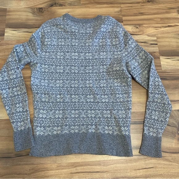 J. Crew Snowflake Print Crewneck Sweater - Picture 3 of 4